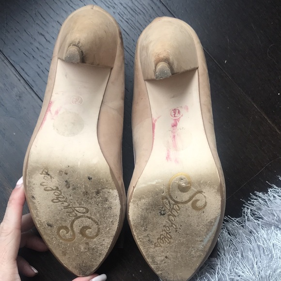 Seychelles suede bow heel 7.5 - Picture 5 of 7